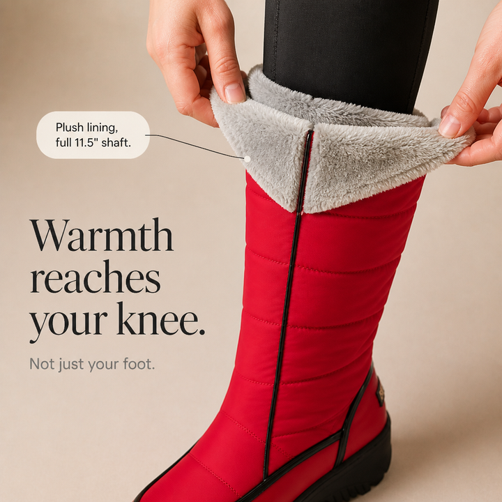 Wearbella – Botki z sztucznym futrem do kolan