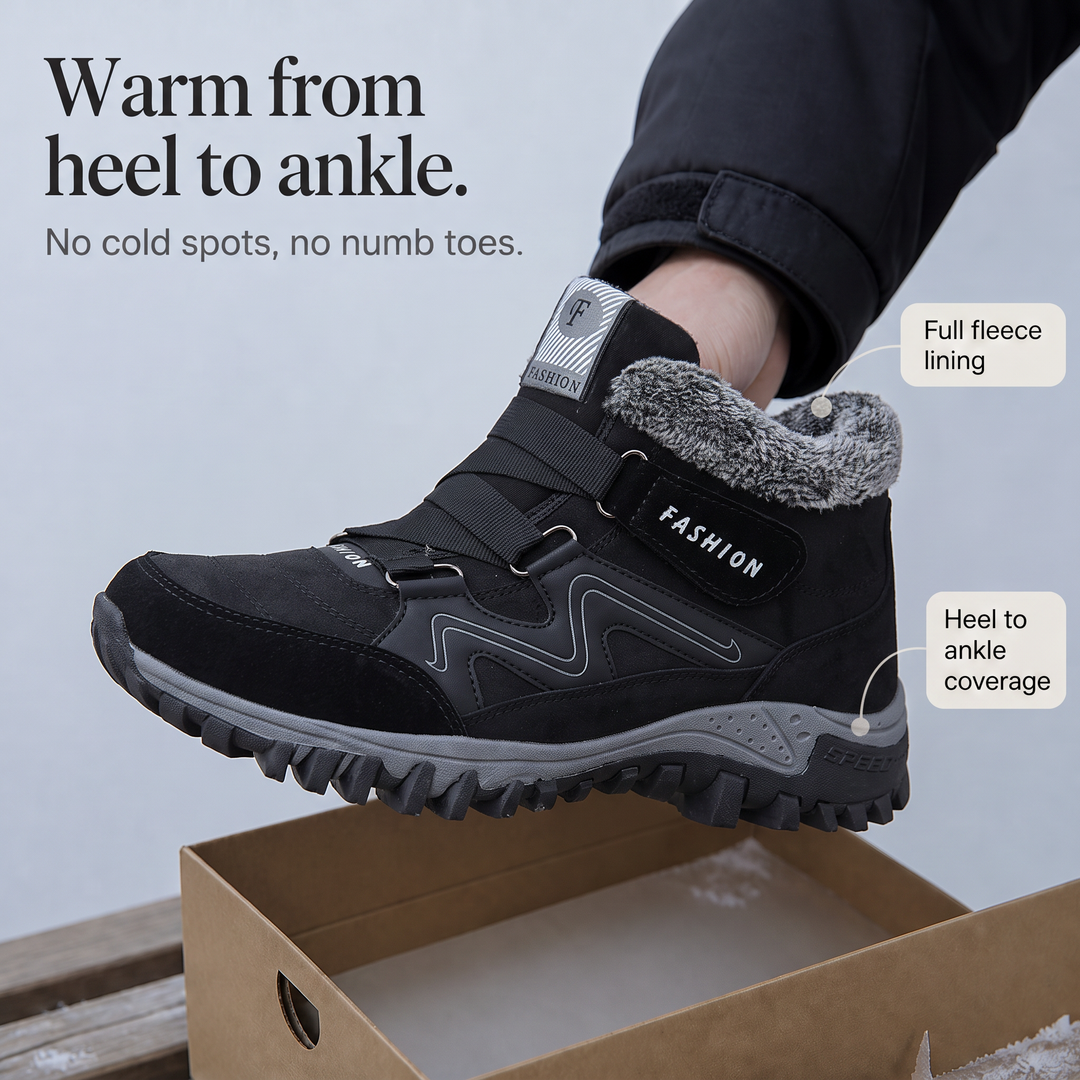 Cozywalk – Botki za kostkę z ociepleniem i antypoślizgową podeszwą