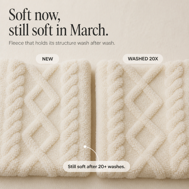 Cloudwarm – Zestaw z Kapturkiem i Spodniami w Wyglądzie Fleece