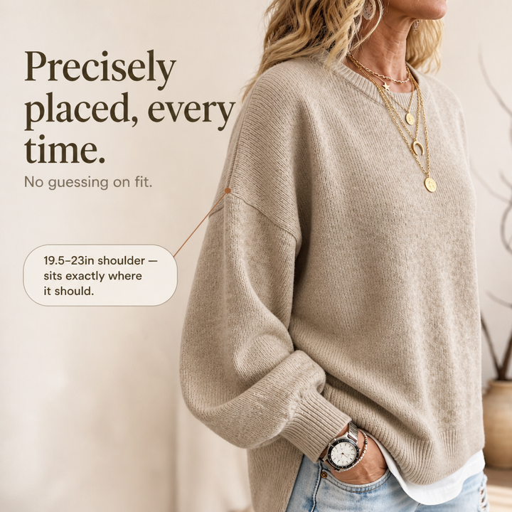 Wearbella – Sweter z opadającymi ramionami i lampionowymi rękawami