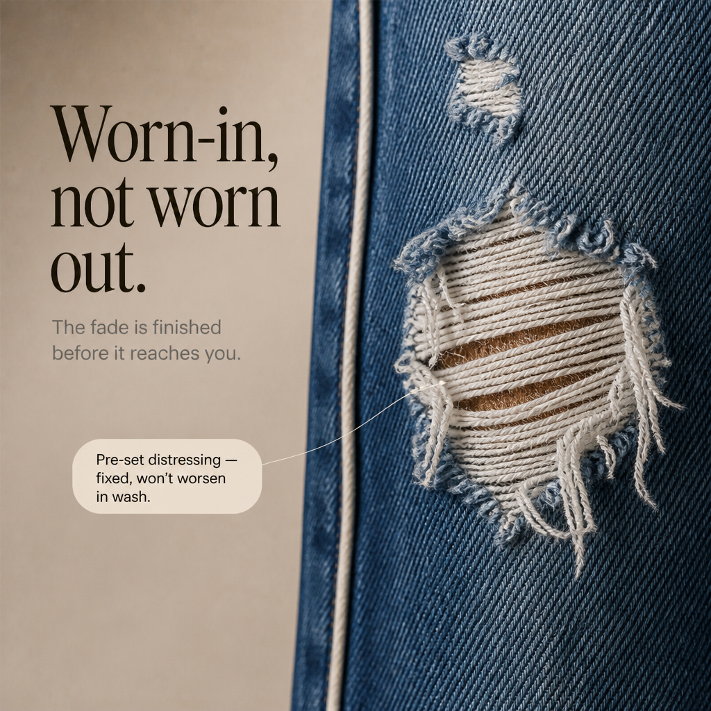 Trueline Denim – Dżinsy o wysokim stanie z prostymi nogawkami i pionowymi szwami