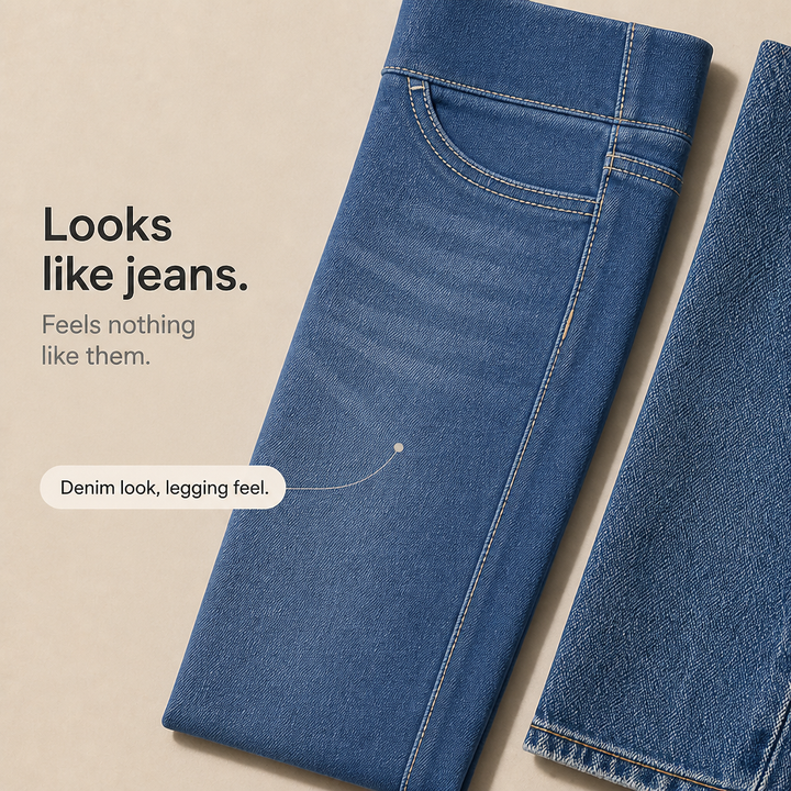 Wearbella – Jegginsy z wysokim stanem w stylu dżinsowym