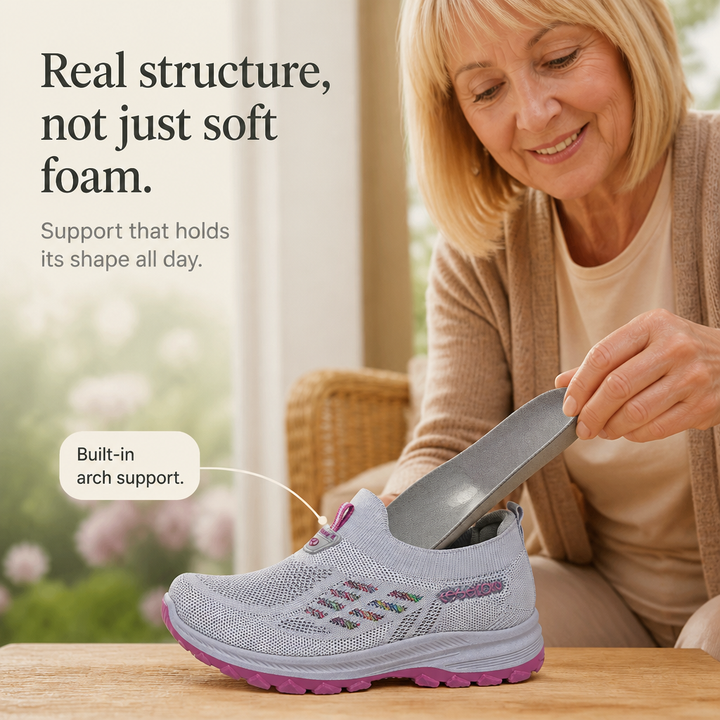 Flexwell – Elastyczne Sneakersy Slip-On w Szerokim Rozmiarze