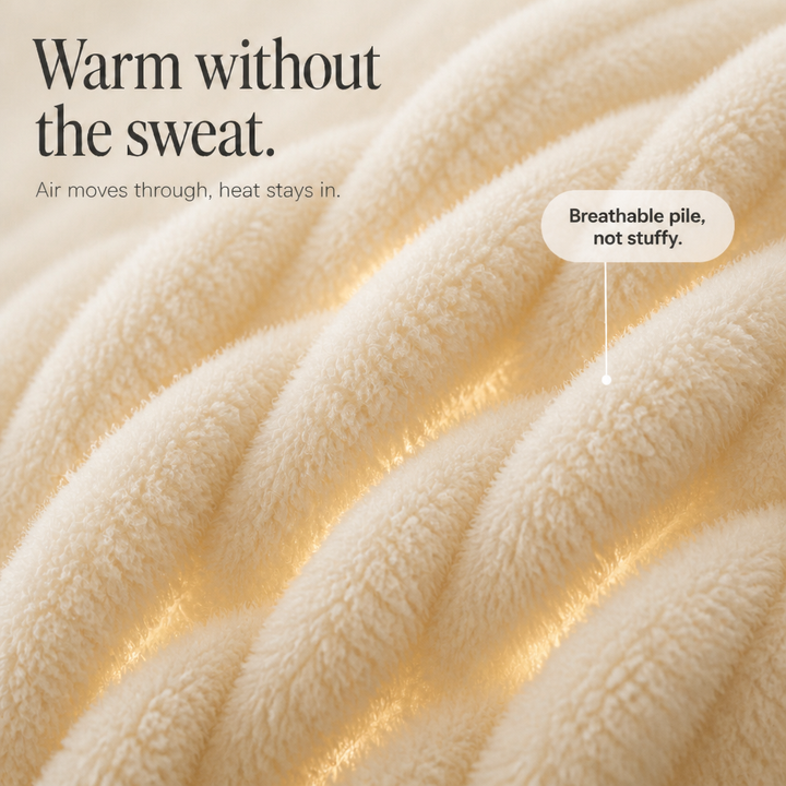 Cloudwarm – Zestaw z Kapturkiem i Spodniami w Wyglądzie Fleece