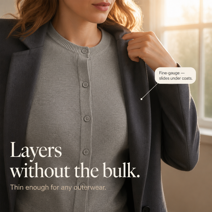 Wearbella – Krótki kardigan z przyciskami i miękkiego dzianiny