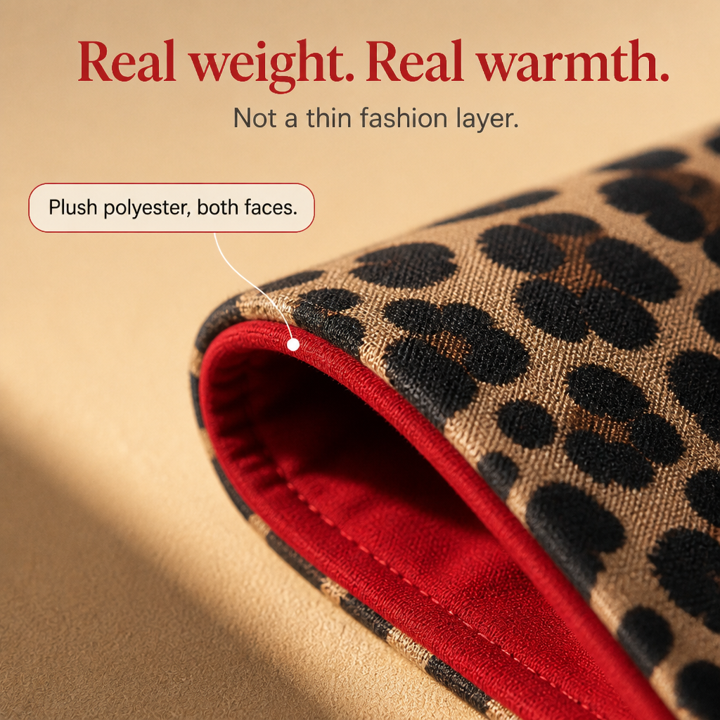 Wearbella – Odwracalny płaszcz z nadrukiem w panterkę