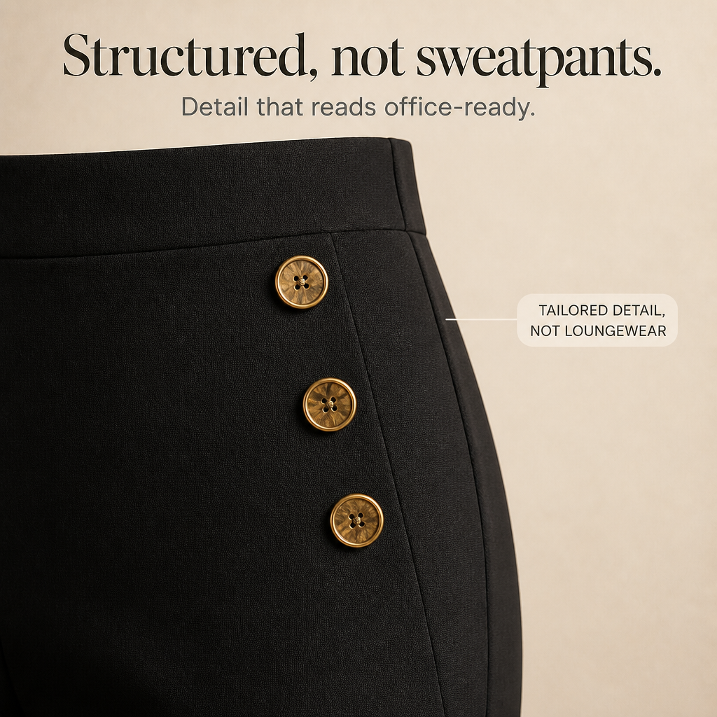 Smoothwaist – Spodnie z szerokimi nogawkami z ukrytymi panelami