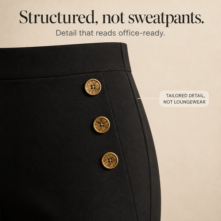 Smoothwaist – Spodnie z szerokimi nogawkami z ukrytymi panelami