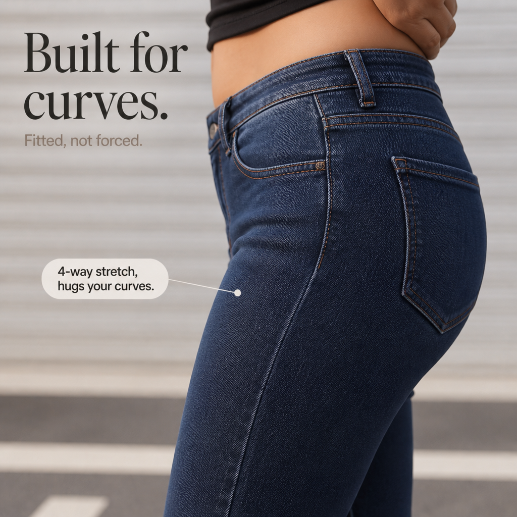 Plushden – Dżinsy Skinny z Fleecką w Środku