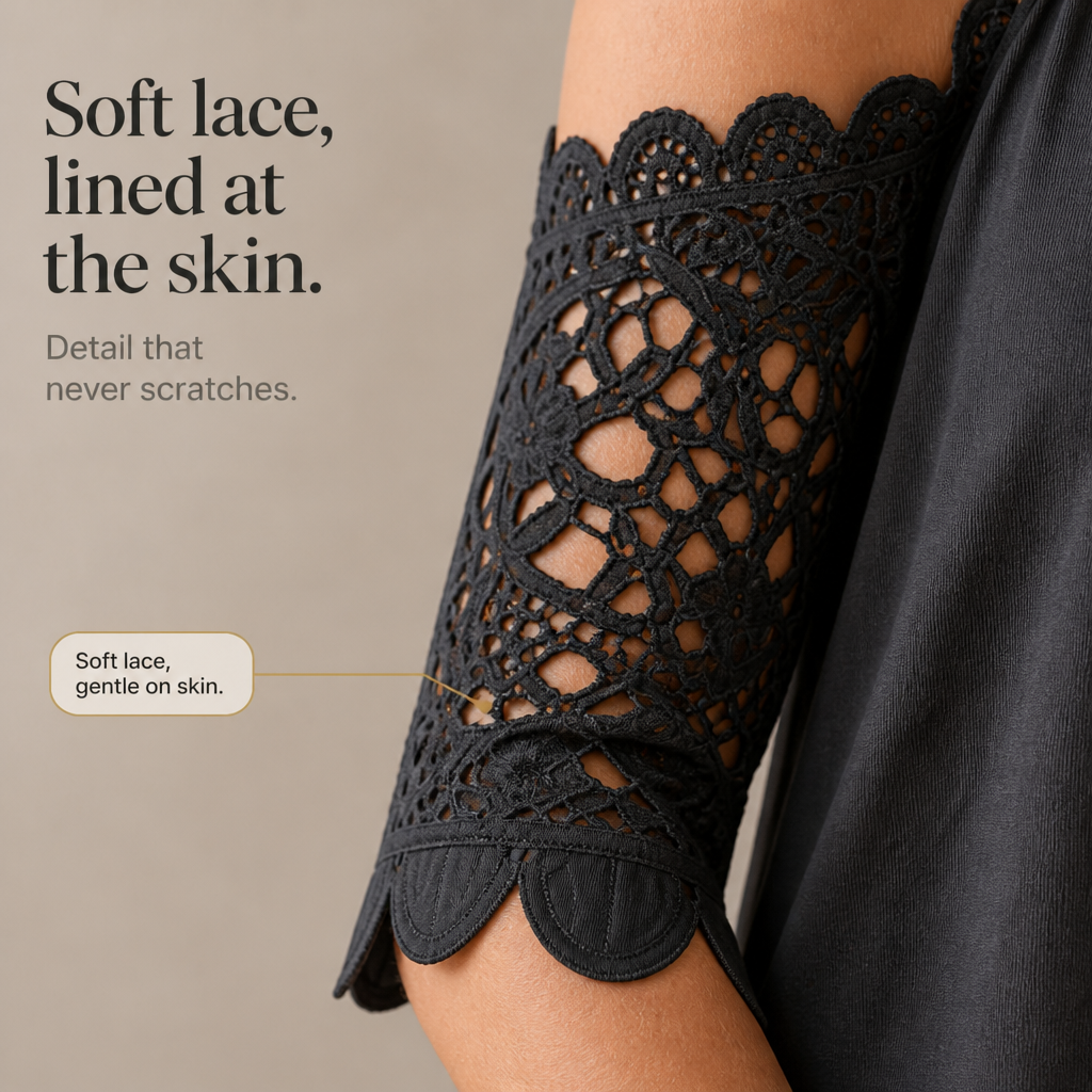 Wearbella – Top z koronkowymi rękawami typu cold-shoulder i zamkiem z tyłu