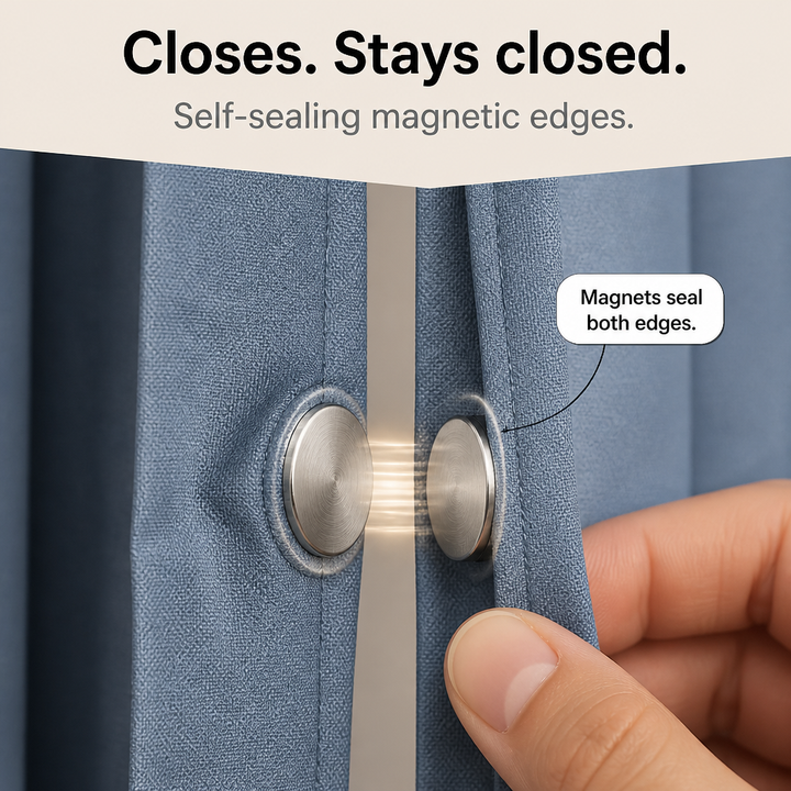 Foldura – Zasłona Drzwiowa z Magnesem, Bez Wiercenia