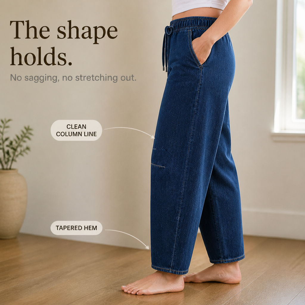 Wearbella – Regulowane Dżinsy Barrel w Luźnym Kroju