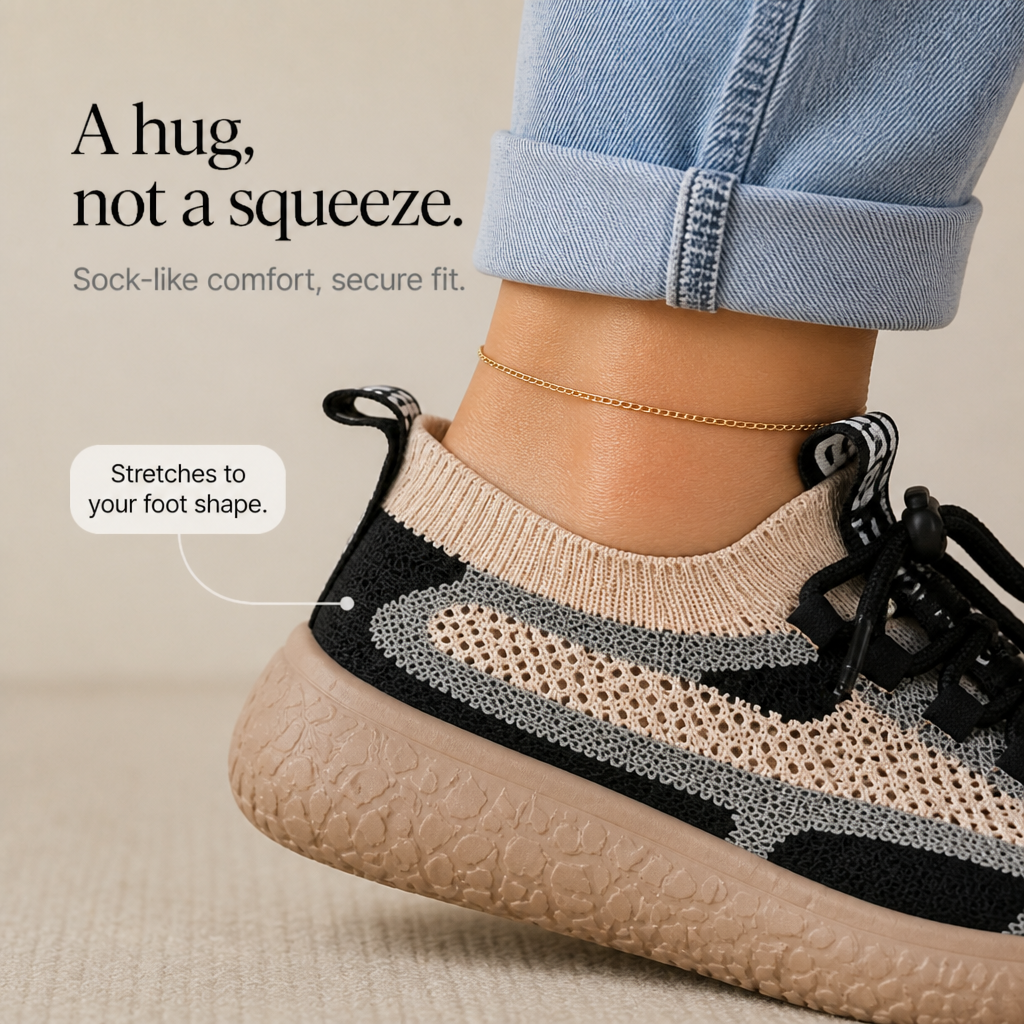 Vivelyn – Sneakersy z dzianinowym wierzchem i amortyzowaną podeszwą