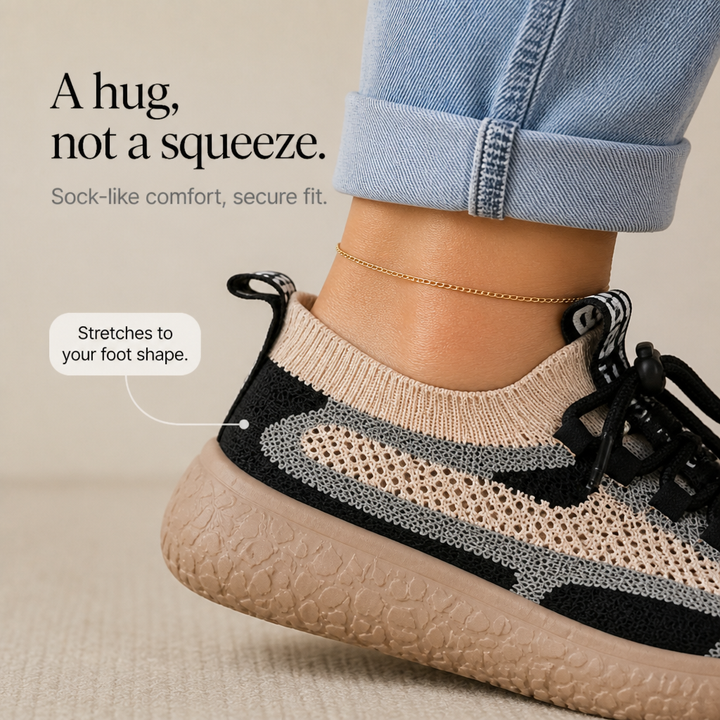 Vivelyn – Sneakersy z dzianinowym wierzchem i amortyzowaną podeszwą