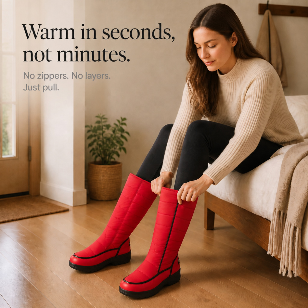 Wearbella – Botki z sztucznym futrem do kolan