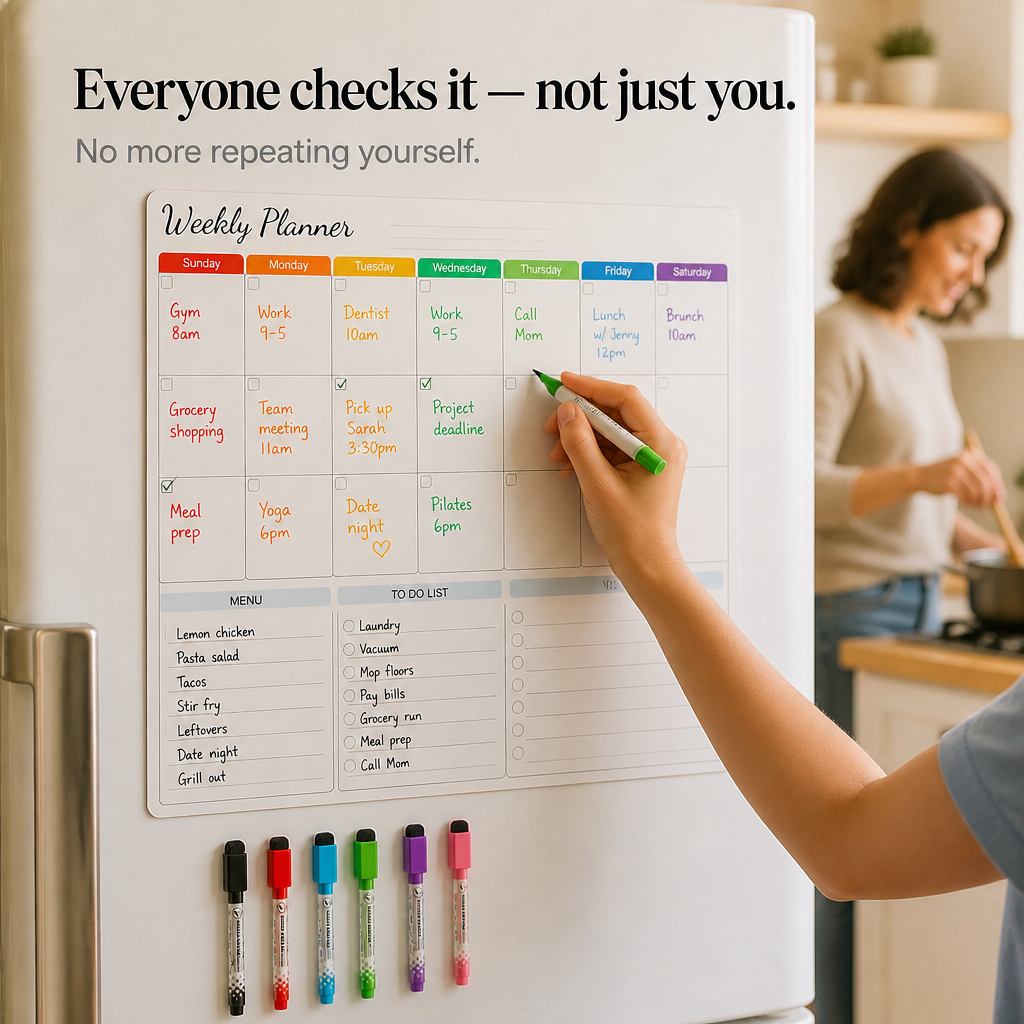 Fridgekeeper – Zestaw magnesów na lodówkę z trzema tablicami