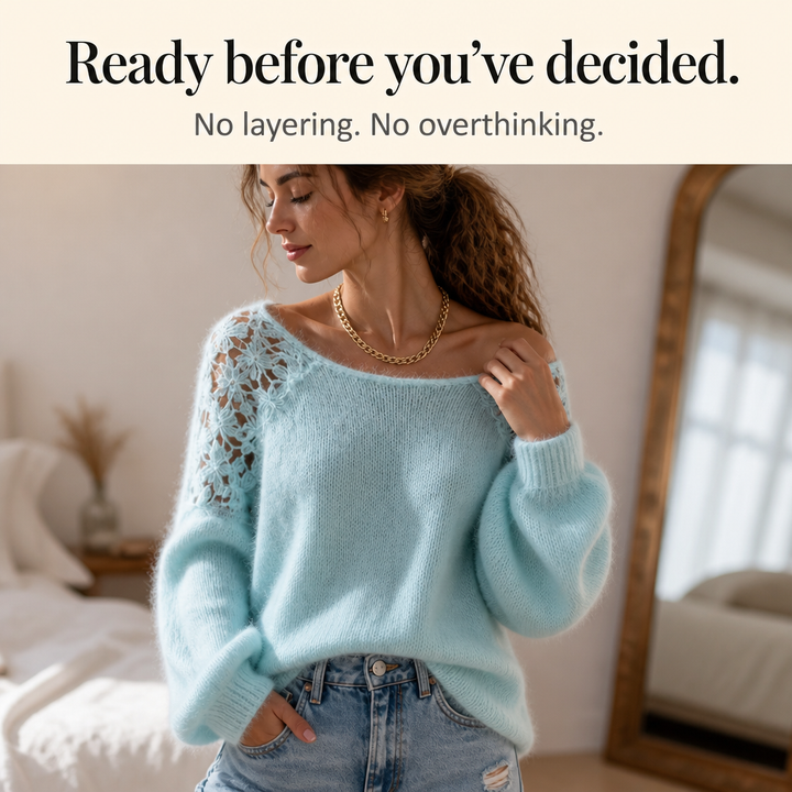 Wearbella – Sweter w koronkowym stylu, który wygląda elegancko, a nie zwyczajnie