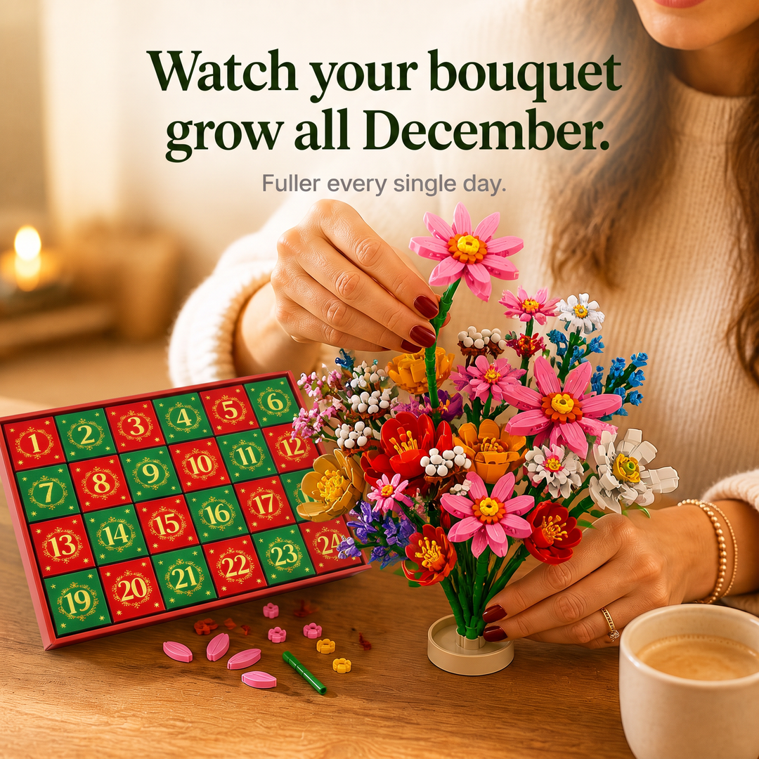 Advent Bloom – 24-dniowy kalendarz adwentowy z kwiatami do budowania