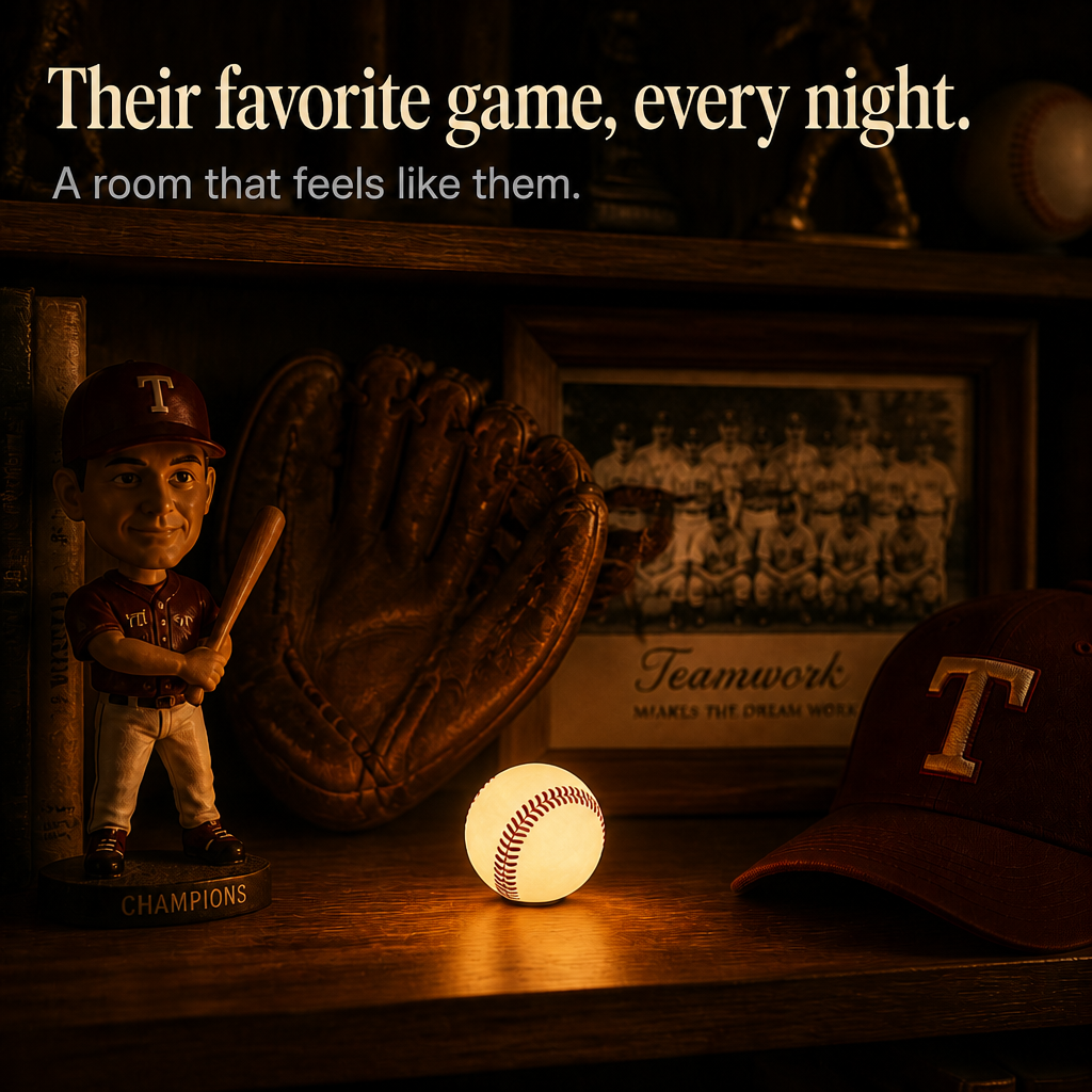 Home Plate Glow – Nocna Lampa w Kształcie Bazy Baseballowej
