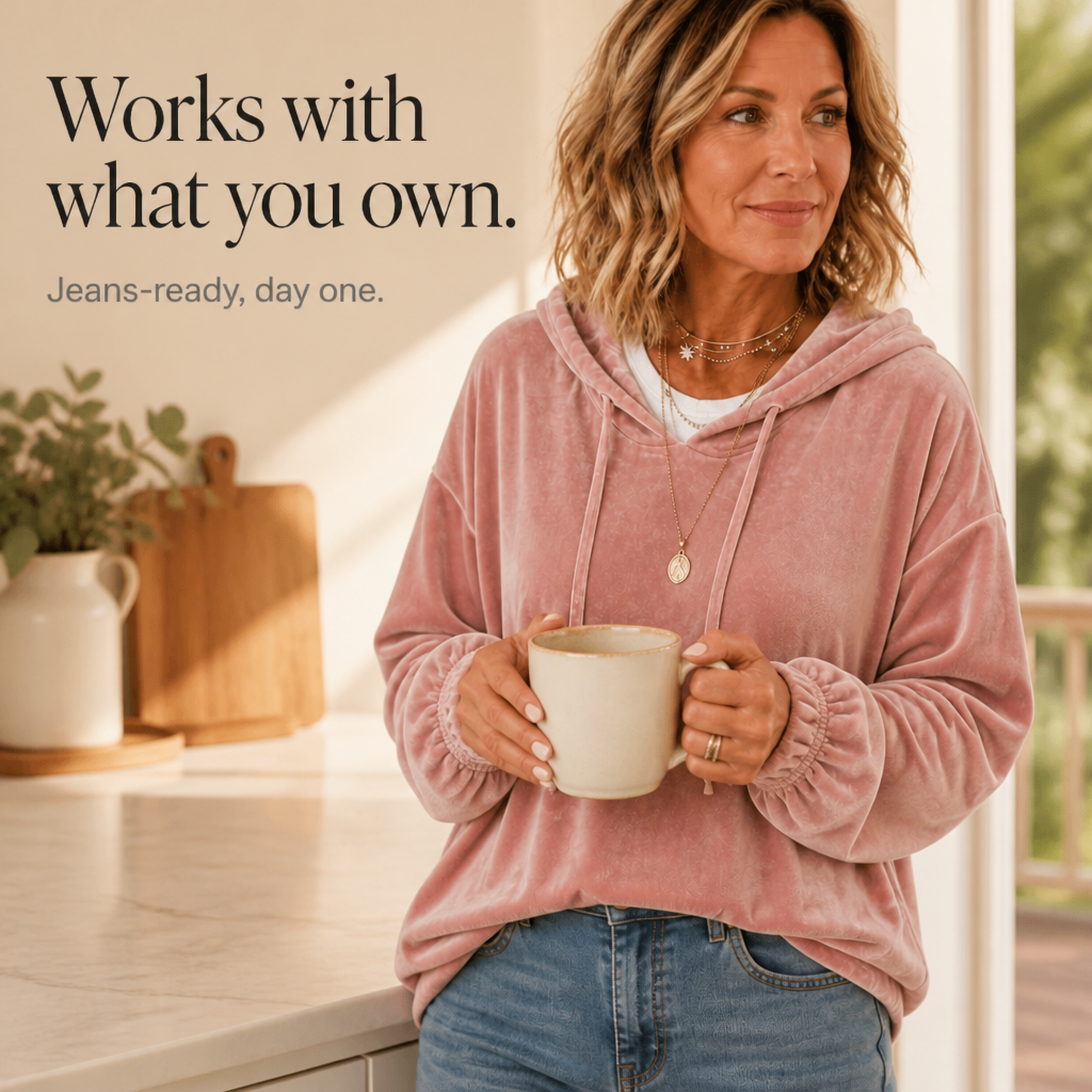 Wearbella – Luźna bluza z falbaniastymi mankietami z weluru