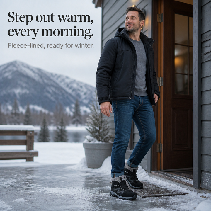 Cozywalk – Botki za kostkę z ociepleniem i antypoślizgową podeszwą