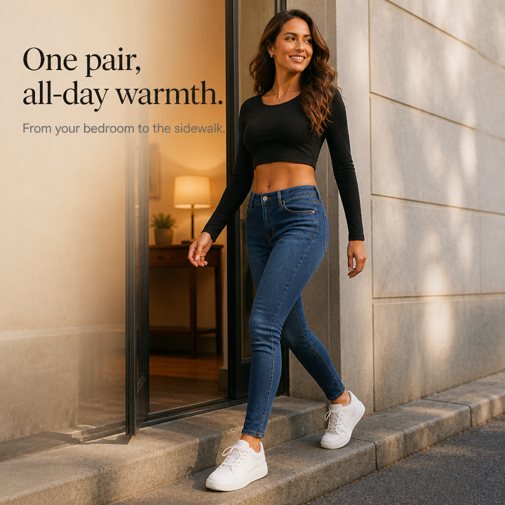 Thermabelle – Dżinsy skinny z pluszowym wykończeniem