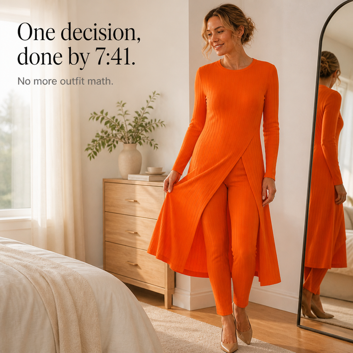 Wearbella – Zestaw z Długim Topem i Slim Spodniami