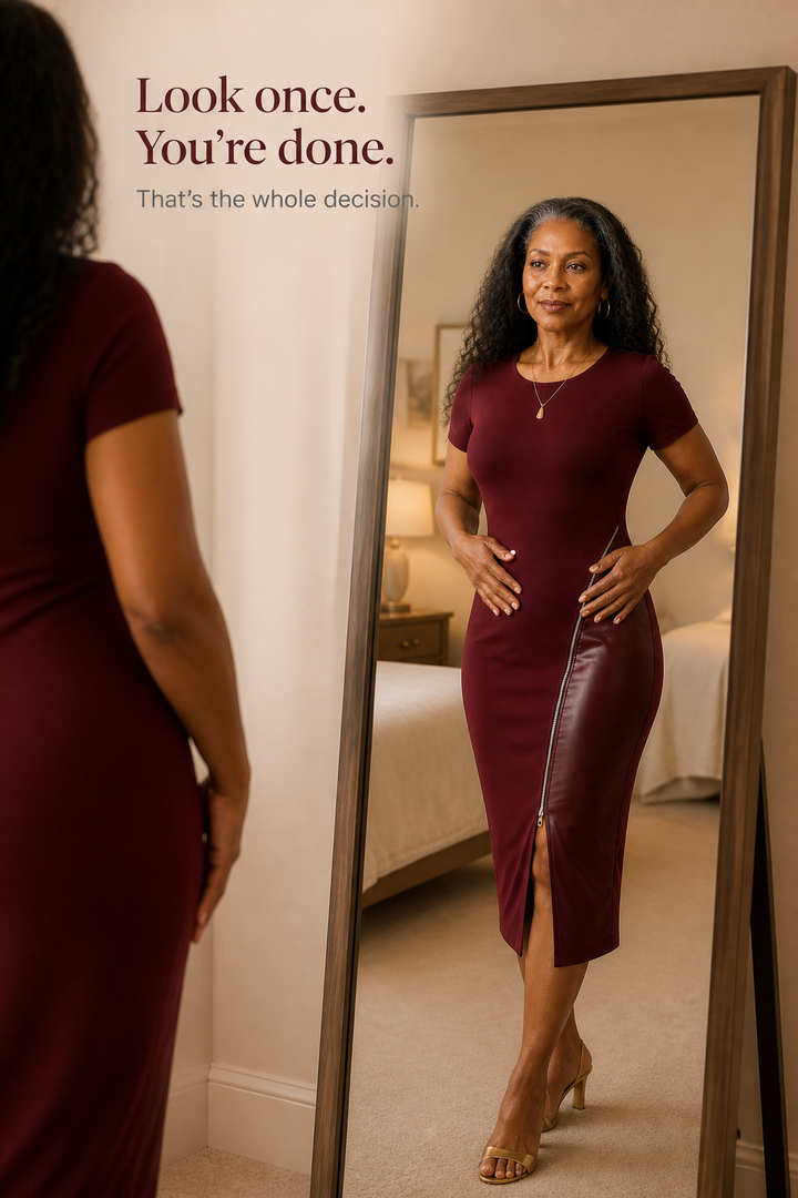Sixpm – Sukienka bodycon z diagonalnym zamkiem i panelami z PU