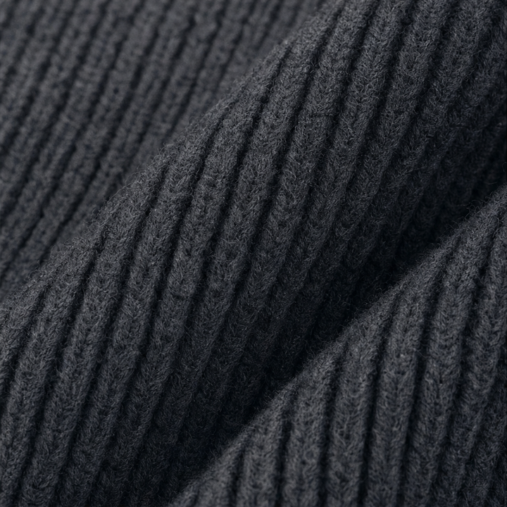 Wearbella – Kurtka z dzianiny z ukośnym zamkiem i dużym kołnierzem