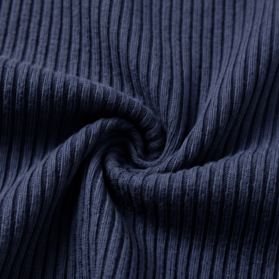 Ombrella – Niebieska bluza z ombré z dzianiny waffle z półzamkiem