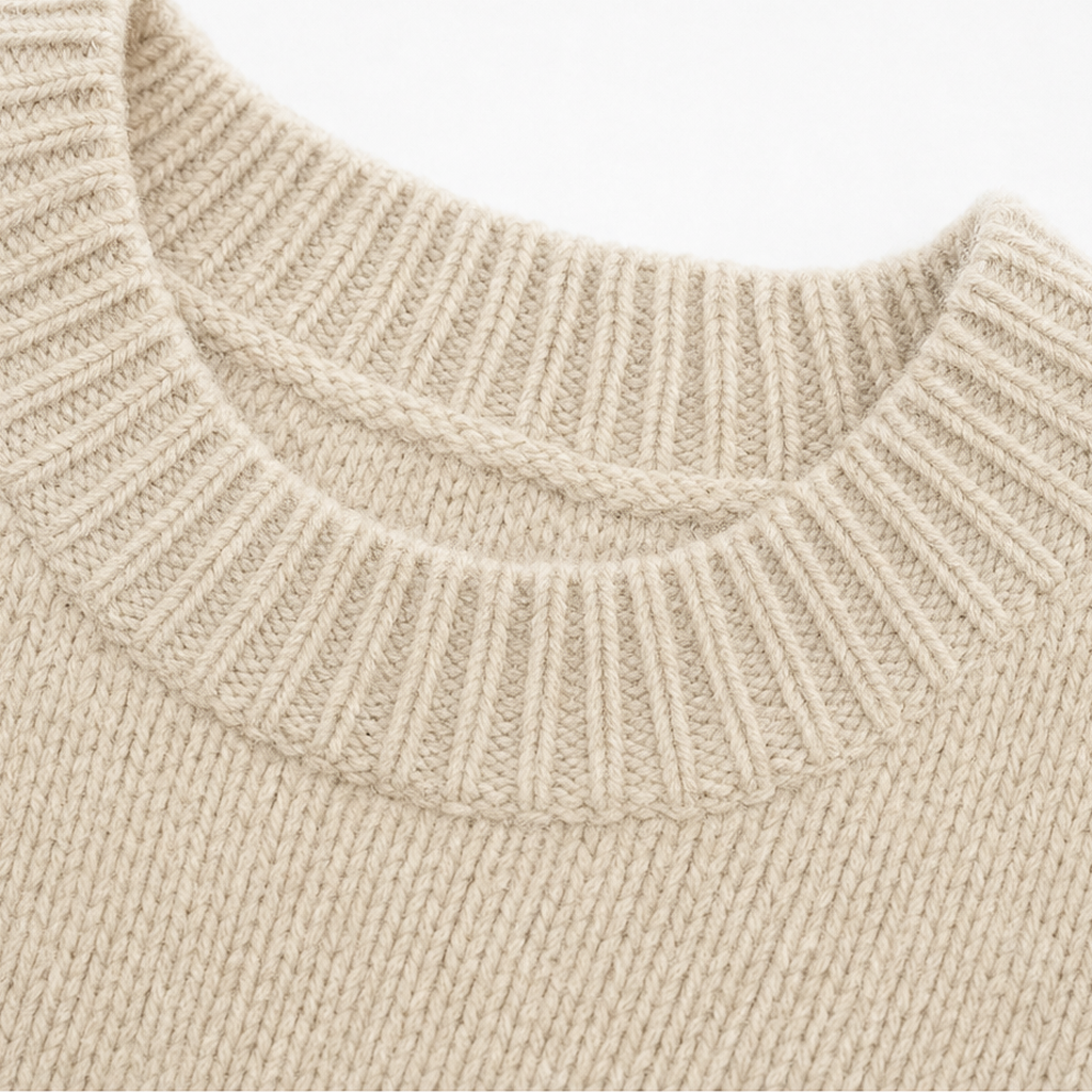 Braidenne – Sweter z plecionego sznura z guzikiem z przodu