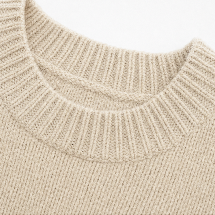 Braidenne – Sweter z plecionego sznura z guzikiem z przodu