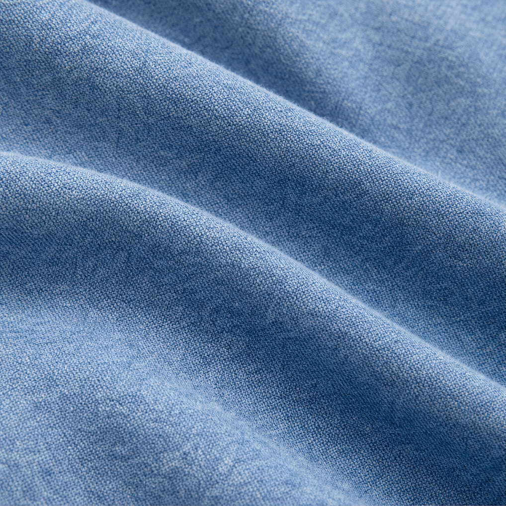 Ruffledenim – Kardigan z wykończeniem falbaną w stylu dżinsowym, otwarty z przodu