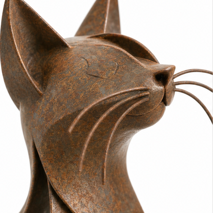 Maine &amp; Muse – Figurka metalicznego kota rasy Maine Coon