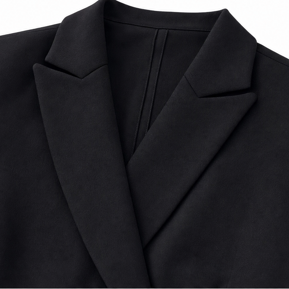 Ombralle – Sukienka żakietowa z plecionym paskiem w stylu ombré