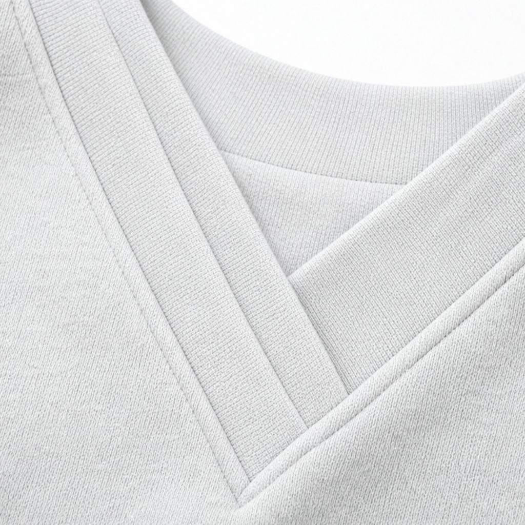 Wearbella – Sweter z plisowanym dekoltem w serek i balonowymi rękawami