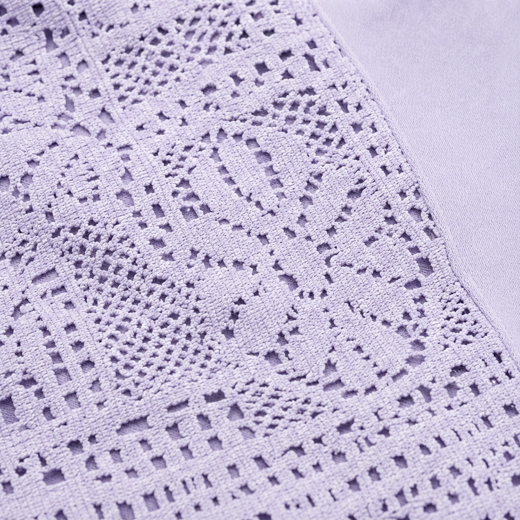 Lacebella – Sweter z kwiatowym koronkowym panelem i rękawami lantern