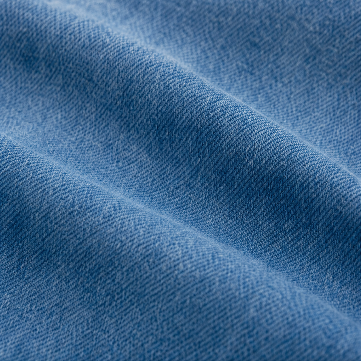 Denimelle – Tunika z denimu z miękkim praniem i rękawami typu batwing