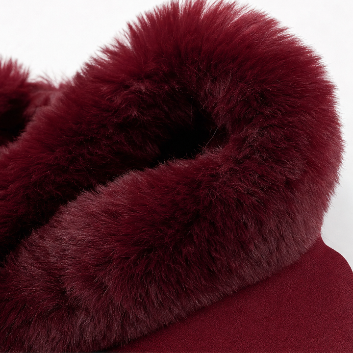 Wearbella – Kaptur z dzianiny z wykończeniem z futra