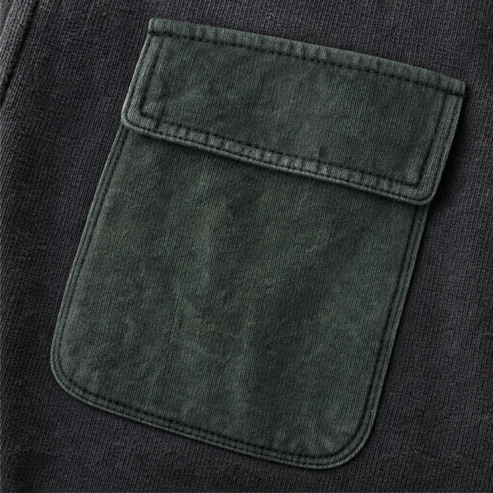 Patch &amp; Thread – Kurtka dzianinowa z kontrastową kieszenią i ściągaczem