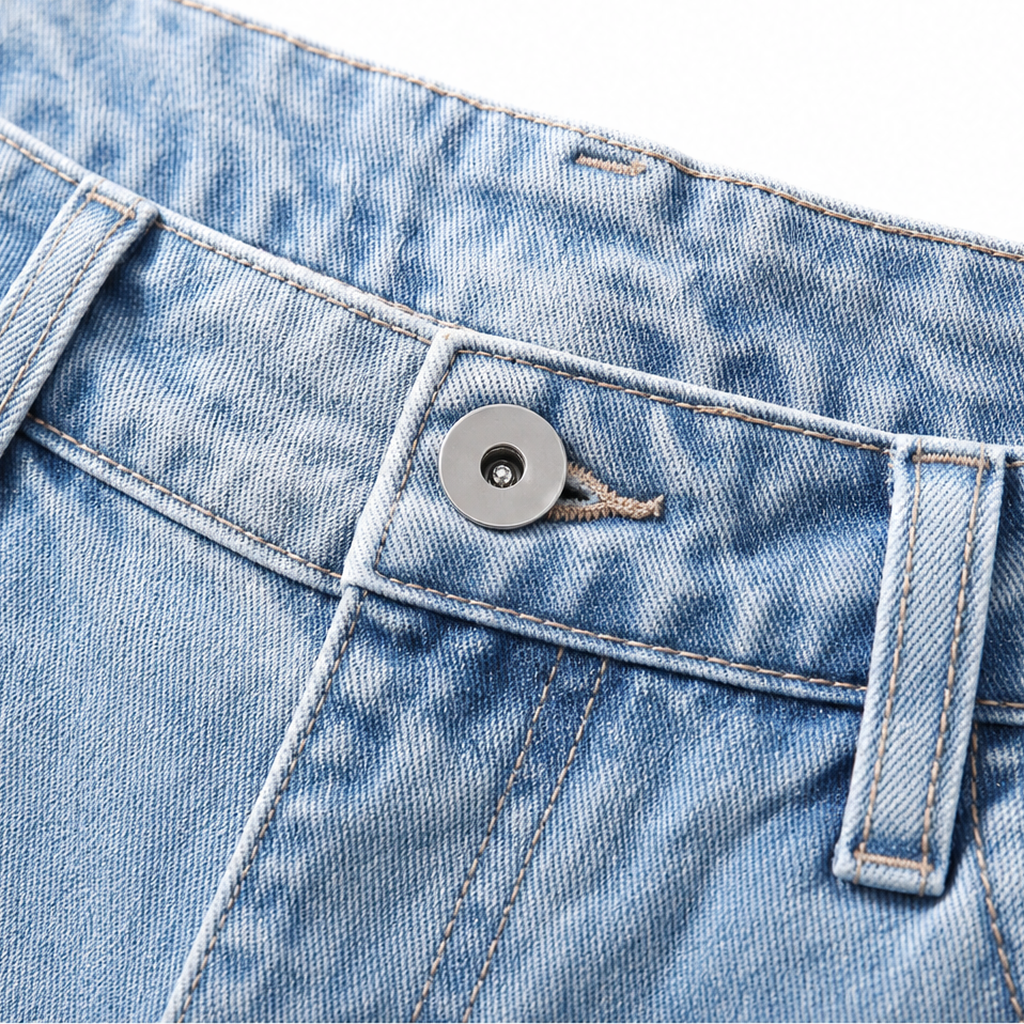 Longline Denim – Jeansy z wysokim stanem i szerokimi nogawkami