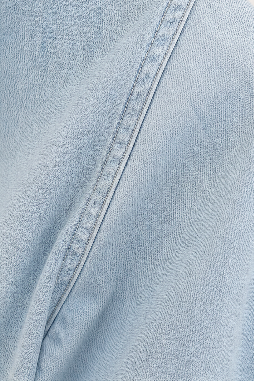 Wearbella – Przesadnie Duża, Miękka Koszula z Dżinsu Chambray