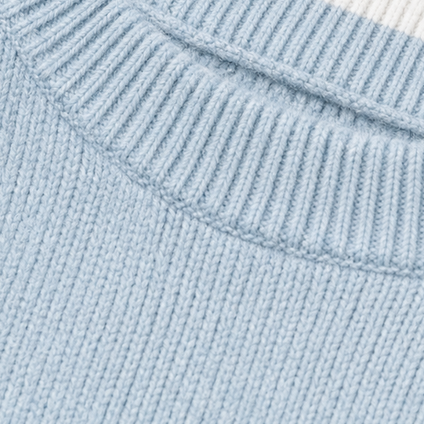 Layerlyn – Sweter w warstwy z kontrastowym wykończeniem