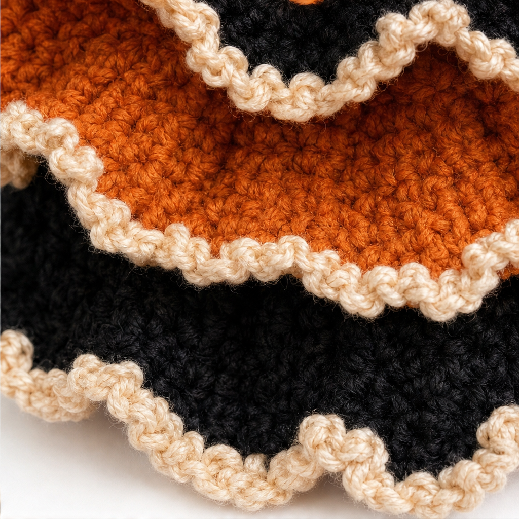 Hallowstitch – Warstwowy Szydełkowy Kot Czarownica na Halloween