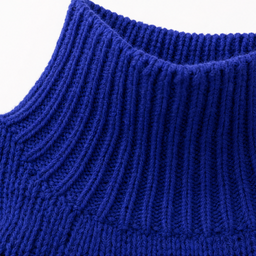 Cozette – Sweter z golfem pleciony w warkocze