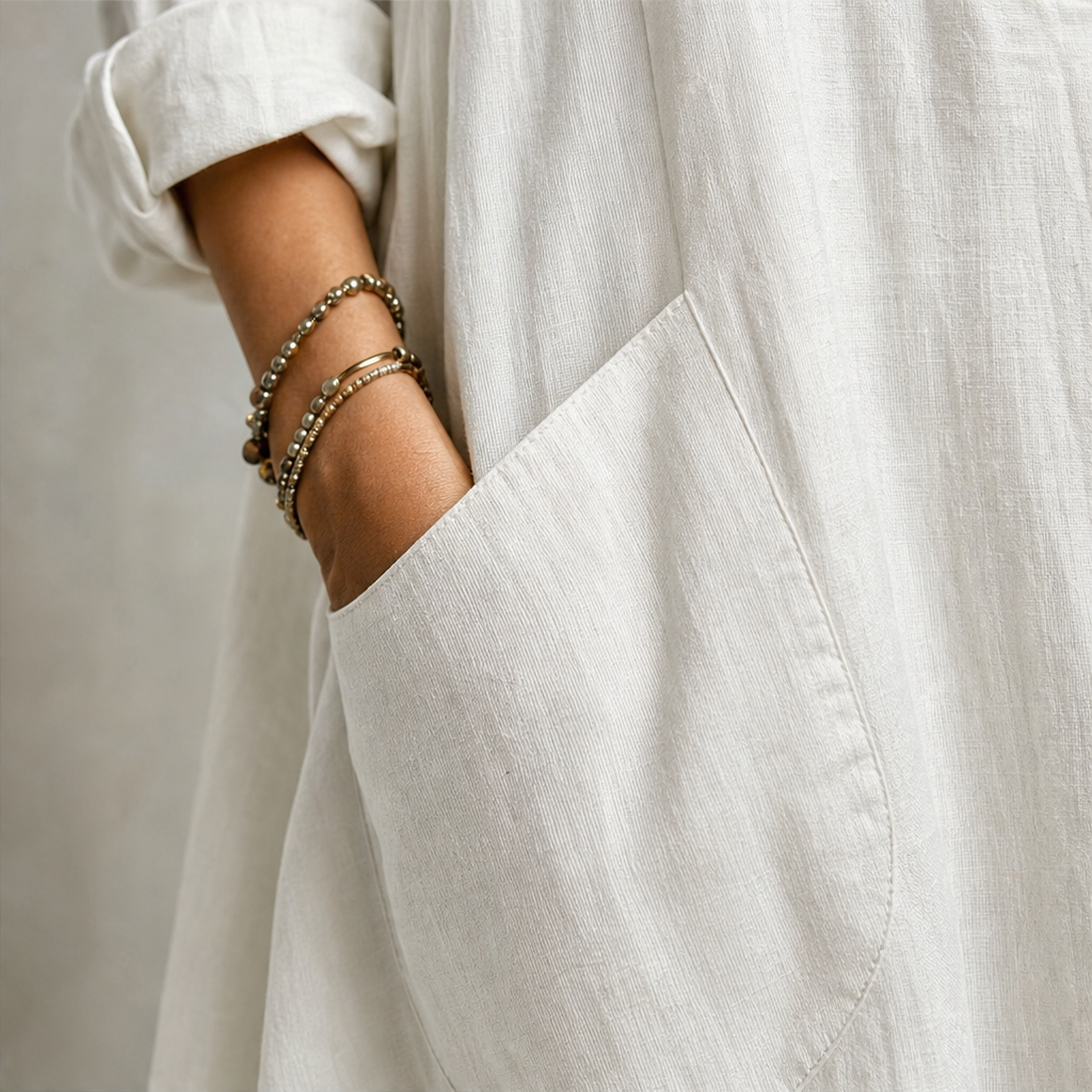 Wearbella – Bezrękawowa Sukienka Maxi z Kieszeniami
