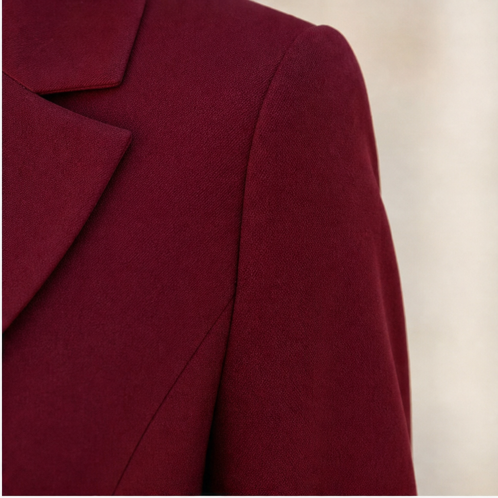 Vellaire – Złoty Przycisk Asymetryczna Sukienka Blazer