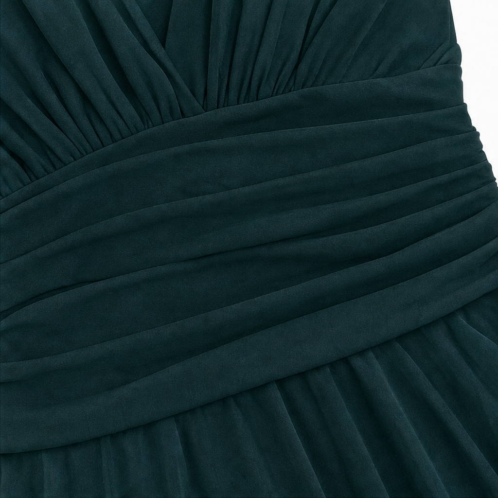 Veloura – Sukienka maxi w stylu syrenki z odkrytymi ramionami