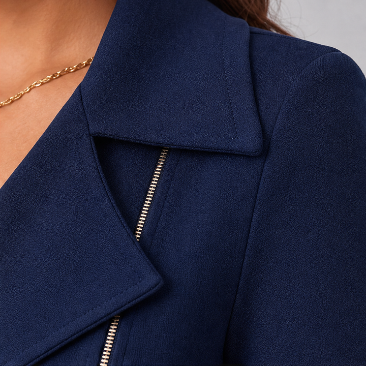 Suitline – Sukienka bodycon z kołnierzem i zamkiem z przodu