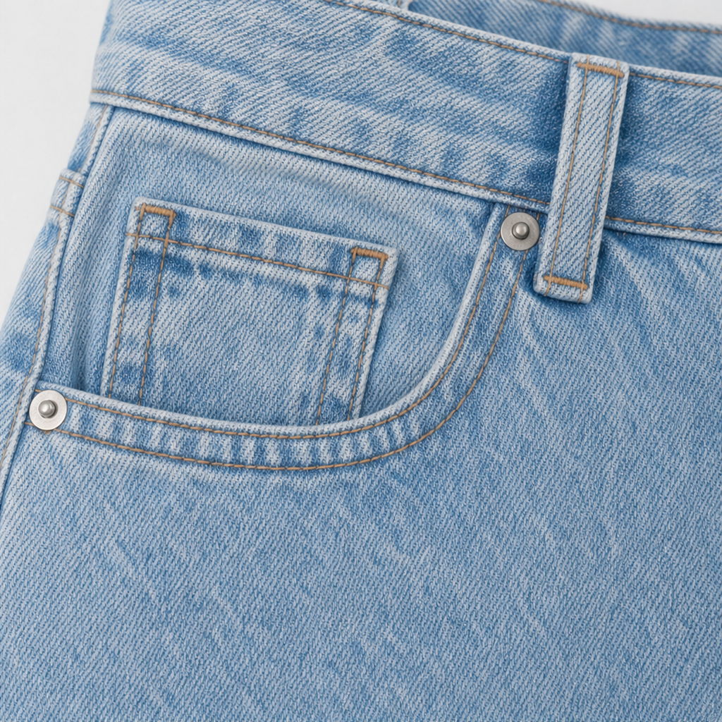 Vela Denim – Jeansy o wysokim stanie i prostych nogawkach